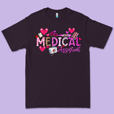Valentine Medical Assistant Premium Tee Designed By Cowhidedigitalart
