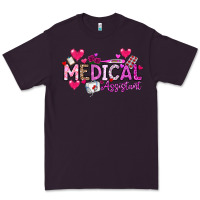 Plum Valentine Medical Assistant Premium Tee - CowhideDigitalArt