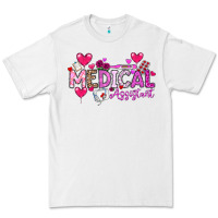 White Valentine Medical Assistant Premium Tee - CowhideDigitalArt