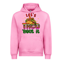 Fuchsia Pink let s taco bout it Urban Hoodie - MaliasSmallBusiness