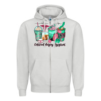 Dove Grey certified nursing assistant coffee cups Zipper Hoodie - Zillion Design Studio
