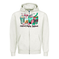 Oatmeal Heather certified nursing assistant coffee cups Zipper Hoodie - Zillion Design Studio