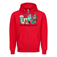 Red certified nursing assistant coffee cups Zipper Hoodie - Zillion Design Studio