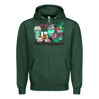 Sports Green certified nursing assistant coffee cups Zipper Hoodie - Zillion Design Studio