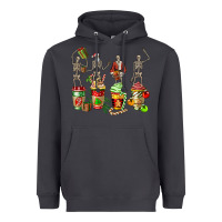 Smoke christmas skeleton coffee cups Heavyweight Hoodie - FaDigitalArtStudio