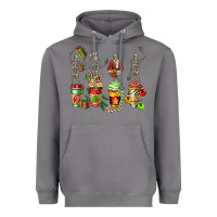 Storm christmas skeleton coffee cups Heavyweight Hoodie - FaDigitalArtStudio