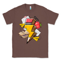 Chestnut teacher lightning bolt Classic Tee - texasbilliewilder