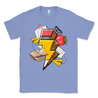 Colony Blue teacher lightning bolt Classic Tee - texasbilliewilder
