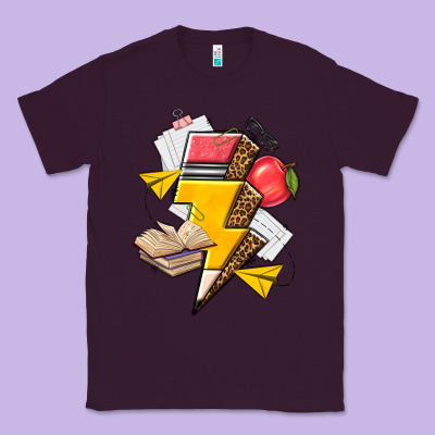 Classic Tee teacher lightning bolt