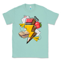 Seafoam teacher lightning bolt Classic Tee - texasbilliewilder