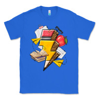 True Royal teacher lightning bolt Classic Tee - texasbilliewilder