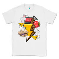 White teacher lightning bolt Classic Tee - texasbilliewilder