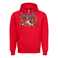 Red western beagle mom Zipper Hoodie - texasbilliewilder