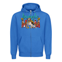 True Royal western beagle mom Zipper Hoodie - texasbilliewilder