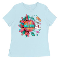Baby Blue western clerk medical instruments Ladies Tee - BarkalooDesign