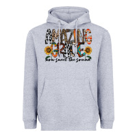 Heather Grey amazing grace how sweet the sound Heavyweight Hoodie - RacoonDesign