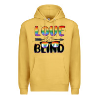 Antique Gold love is blind Premium Hoodie - MaliasSmallBusiness