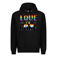 Black love is blind Premium Hoodie - MaliasSmallBusiness