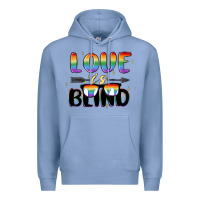Colony Blue love is blind Premium Hoodie - MaliasSmallBusiness