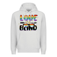 Dove Grey love is blind Premium Hoodie - MaliasSmallBusiness