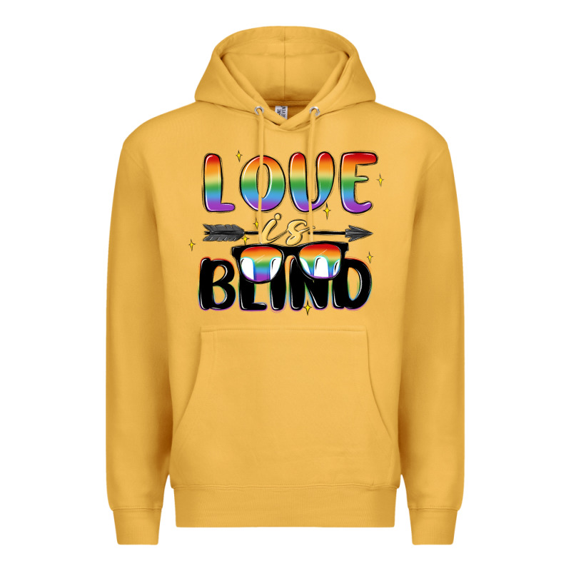Love Is Blind Premium Hoodie by MaliasSmallBusiness | Teevron