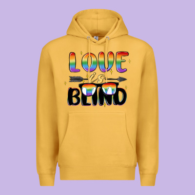 Love Is Blind Premium Hoodie Designed By Maliassmallbusiness