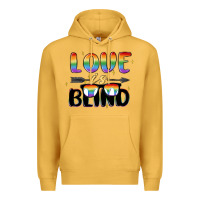 Mustard love is blind Premium Hoodie - MaliasSmallBusiness