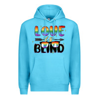 Ocean Blue love is blind Premium Hoodie - MaliasSmallBusiness