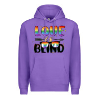 Purple love is blind Premium Hoodie - MaliasSmallBusiness