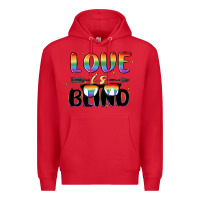 Red love is blind Premium Hoodie - MaliasSmallBusiness