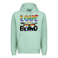 Seafoam love is blind Premium Hoodie - MaliasSmallBusiness