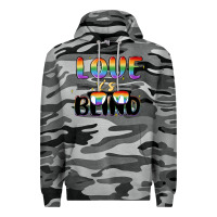 Slate Camo love is blind Premium Hoodie - MaliasSmallBusiness