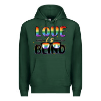 Sports Green love is blind Premium Hoodie - MaliasSmallBusiness