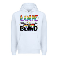 White love is blind Premium Hoodie - MaliasSmallBusiness