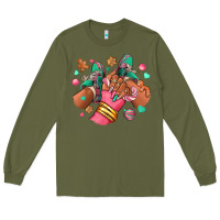 Army Green pink christmas black girl sneakers Long Sleeve Tee - RanaPortraitStore