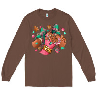 Chestnut pink christmas black girl sneakers Long Sleeve Tee - RanaPortraitStore