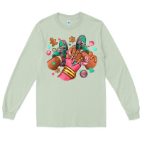 Matcha pink christmas black girl sneakers Long Sleeve Tee - RanaPortraitStore