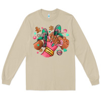 Mushroom pink christmas black girl sneakers Long Sleeve Tee - RanaPortraitStore