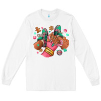 White pink christmas black girl sneakers Long Sleeve Tee - RanaPortraitStore
