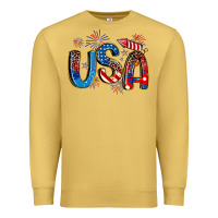 Antique Gold usa 4th of july Premium Sweatshirt - Artiststas