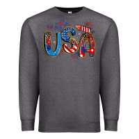 Charcoal Heather usa 4th of july Premium Sweatshirt - Artiststas