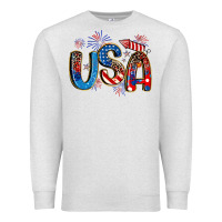 Oatmeal Heather usa 4th of july Premium Sweatshirt - Artiststas