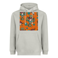 Moon Dust western cross and bull skull seamless pattern Heavyweight Hoodie - HRA Design Shop