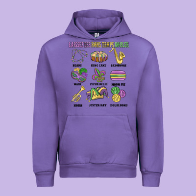 Laissez Les Bons Temps Rouler Urban Hoodie Designed By Maliassmallbusiness