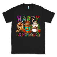 Black Happy hallothankmas coffee cups Classic Tee - FaDigitalArtStudio