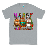 Heather Grey Happy hallothankmas coffee cups Classic Tee - FaDigitalArtStudio