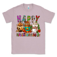 Lilac Happy hallothankmas coffee cups Classic Tee - FaDigitalArtStudio