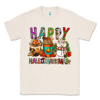 Natural Happy hallothankmas coffee cups Classic Tee - FaDigitalArtStudio