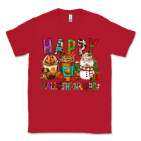 Red Happy hallothankmas coffee cups Classic Tee - FaDigitalArtStudio
