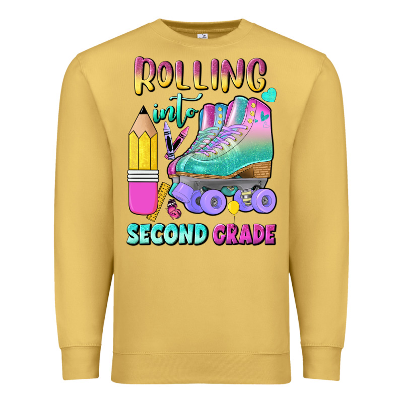 Rolling Into Second Grade Premium Sweatshirt by BundleAndBundleShop | Teevron
